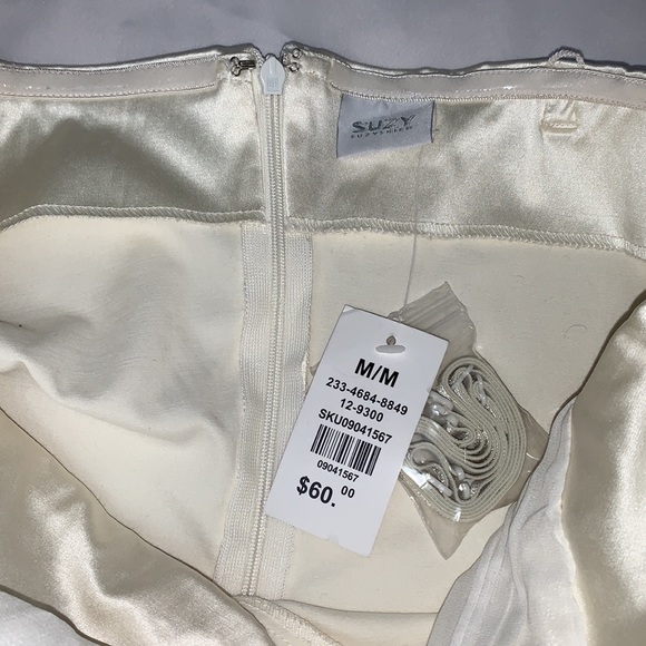 NWT Ivory Sweetheart Neckline Dress Sz M - Picture 4 of 5